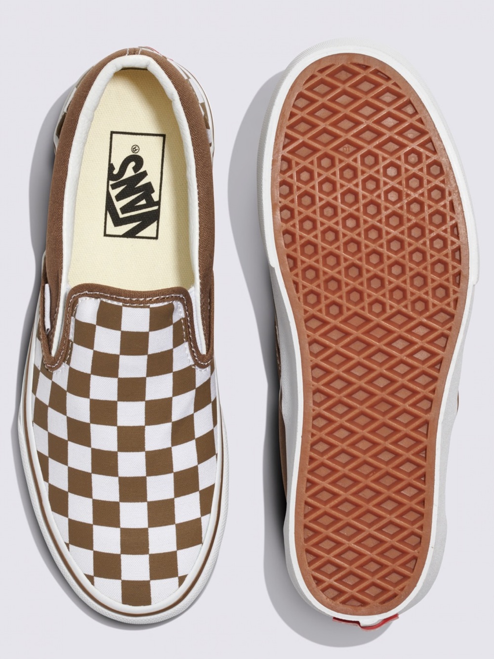 Vans Platform Slip-On Checkerboard Shoe Olive Green Loafers W 7.5